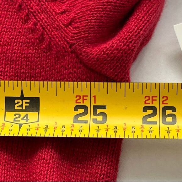 Amazon Essentials Men's Medium Weight Red 1/4 Zip Sweater Sz Large NWT - Picture 3 of 7